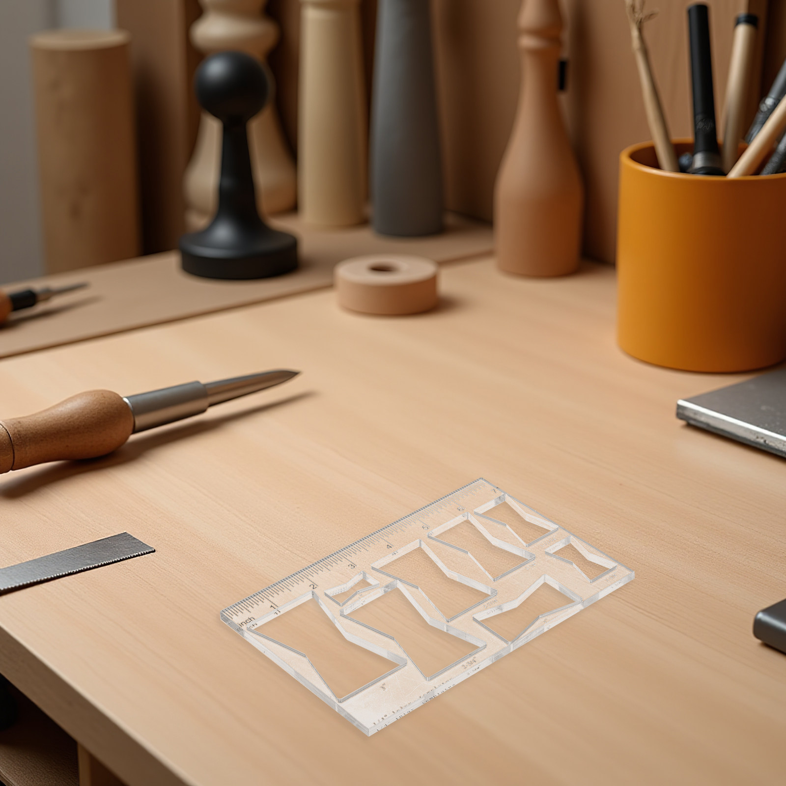 Woodworking Router Templates - قالب راوتر أكريليك على شكل ربطة