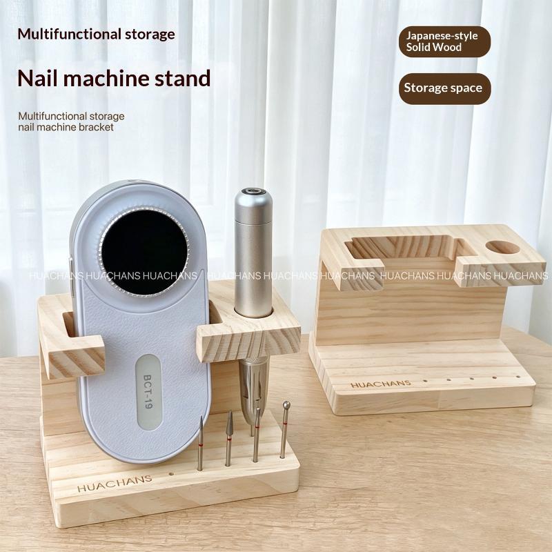 Woodworking Nails - حامل خشبي لأدوات تدريب الأظافر، رف