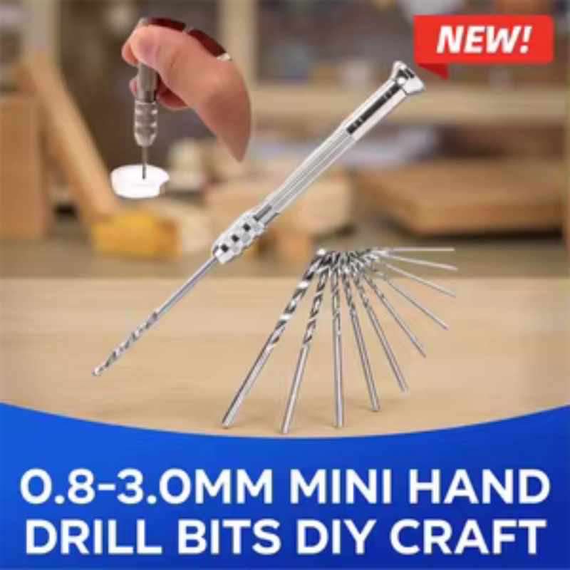 Woodworking Hobby Kits - طقم رؤوس حفر يدوية صغيرة، رأس