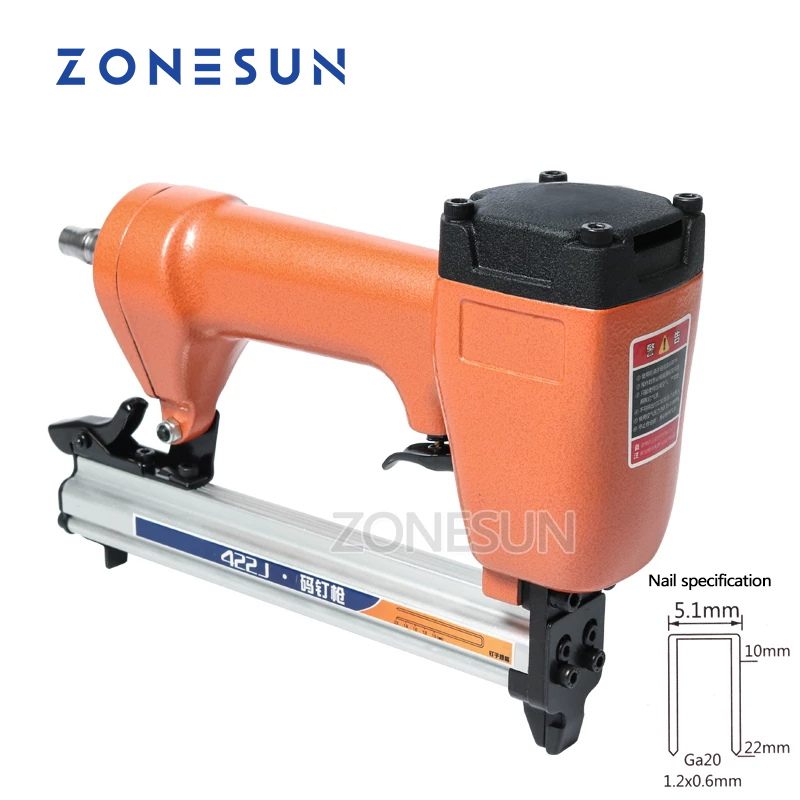 Woodworking Nails - ZONESUN 422J Ga20 مسدس تدبيس هوائي