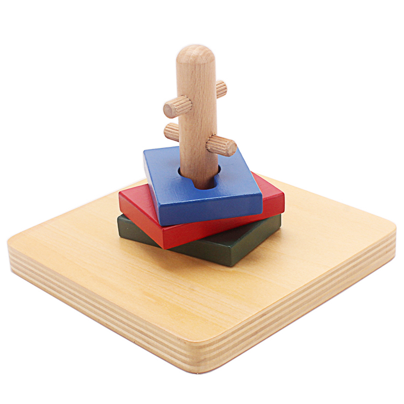 Woodworking For Kids - الرضع مونتيسوري لعبة خشبية تويست وفرز