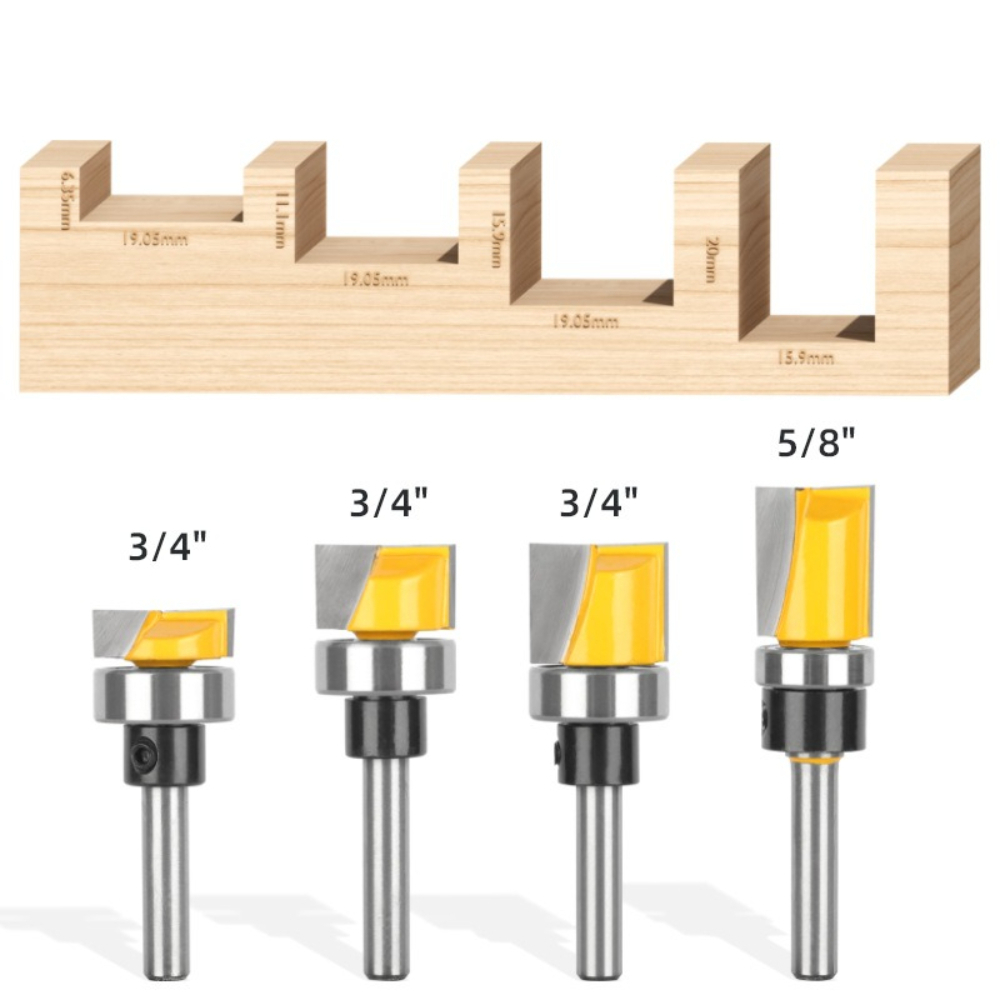 ريشة راوتر للتشذيب المتساوي بس - مراجعة Woodworking Router Templates وسعره