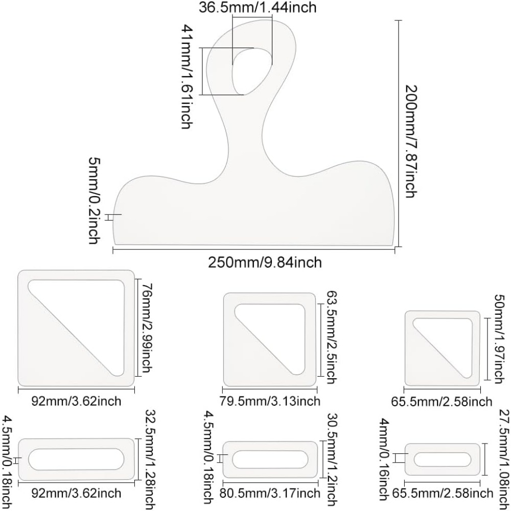 7 قطعة قالب الفحم مقبض أكريليك - مراجعة Woodworking Project Plans وسعره