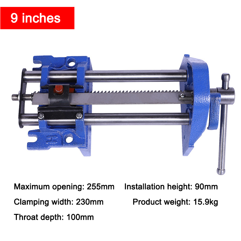 مكبس طاولة عمل من الفولاذ الكر - مراجعة Woodworking Quick Release Vise وسعره