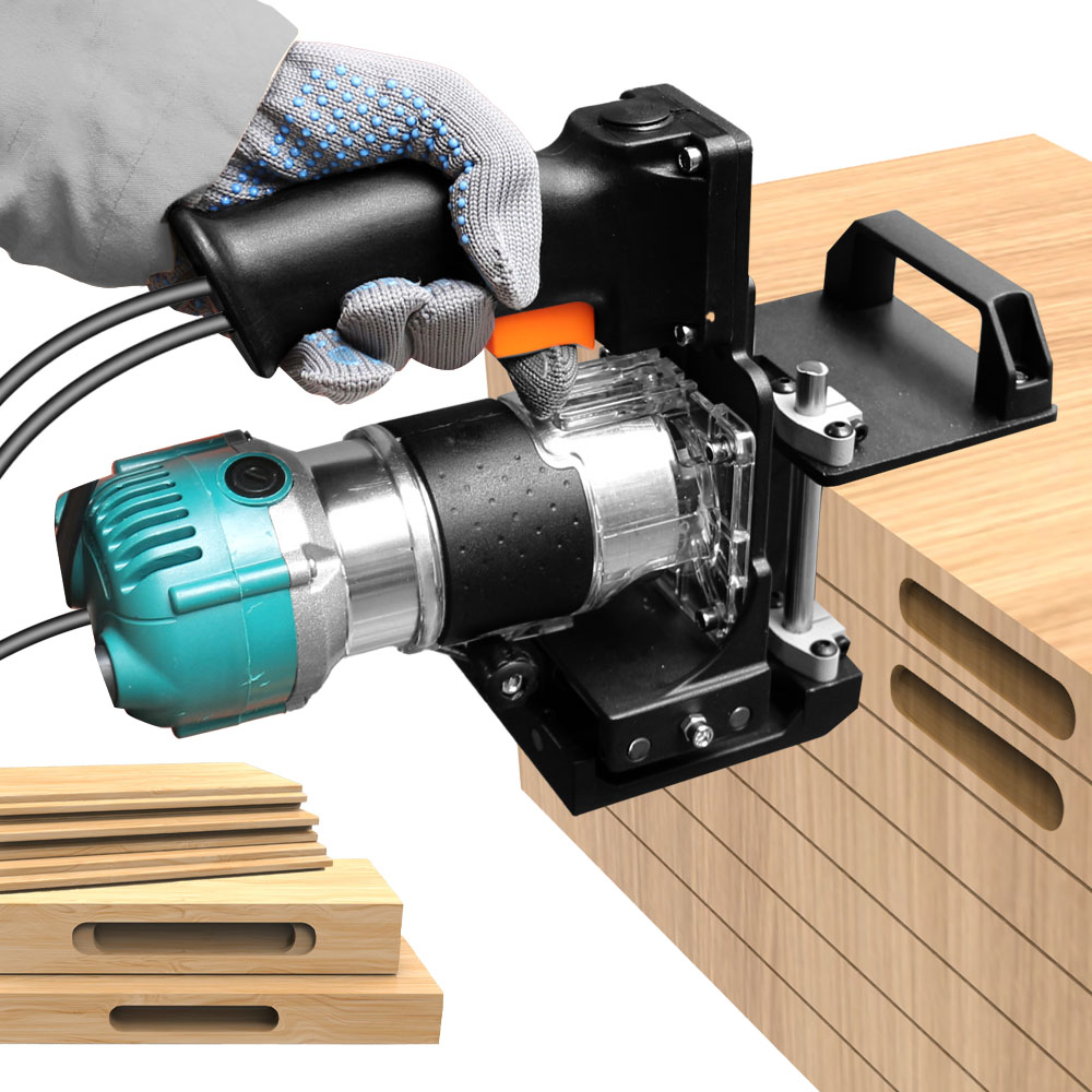 2 في 1 قفل غير مرئي فتح اللكم  - مراجعة Woodworking Jointer وسعره