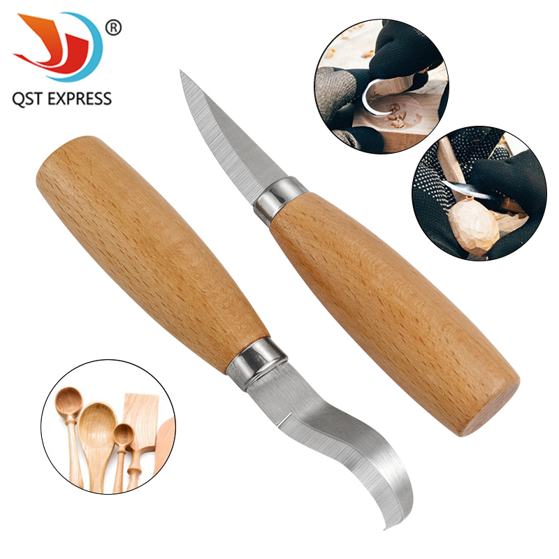الفولاذ المقاوم للصدأ نحت سكين - مراجعة Woodworking Knife وسعره
