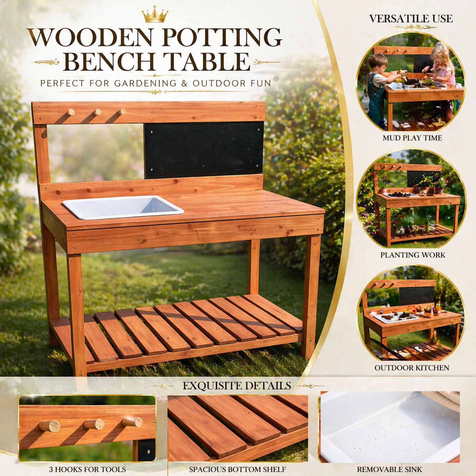 طاولات زراعة خشبية للأطفال للا - مراجعة Woodworking For Kids وسعره
