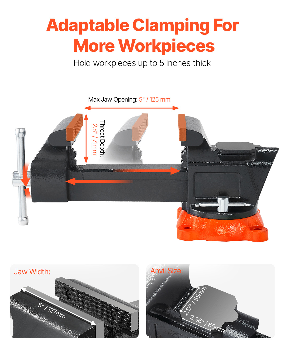 ملزمة SucceBuy مقعد 5 بوصة/5.5 - مراجعة Woodworking Bench Vise وسعره