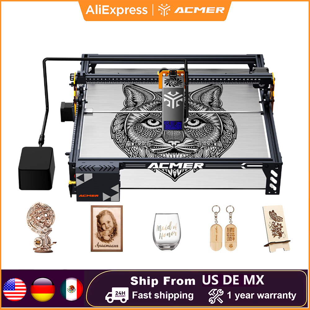 ACMER P1 S PRO 20 واط 10 واط 6 - مراجعة Woodworking Apps وسعره