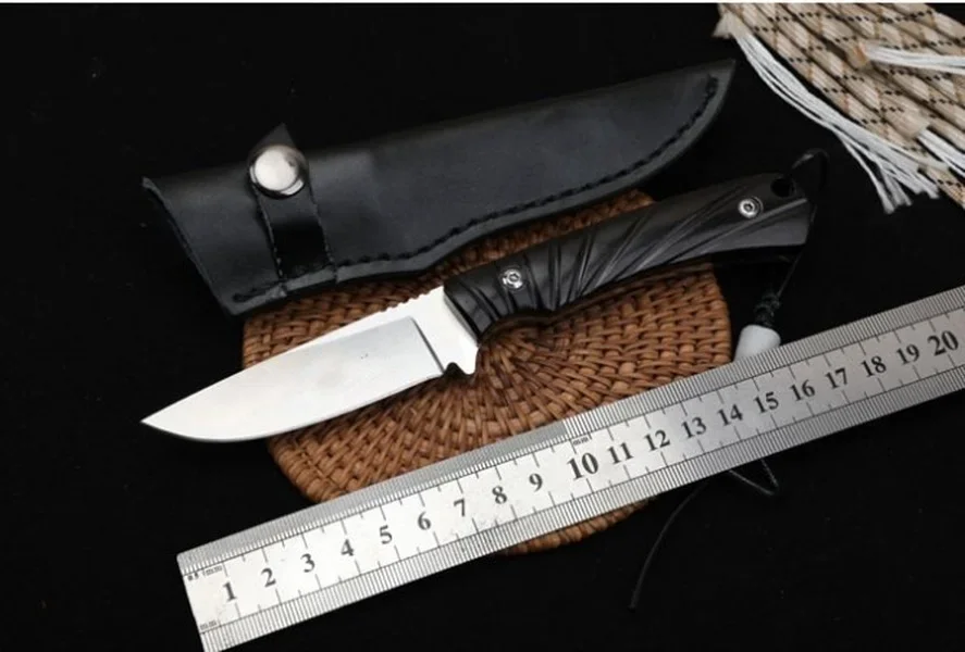 سكين جزار مستقيم بشفرة D2 ومقب - مراجعة Woodworking Xmas Gifts وسعره