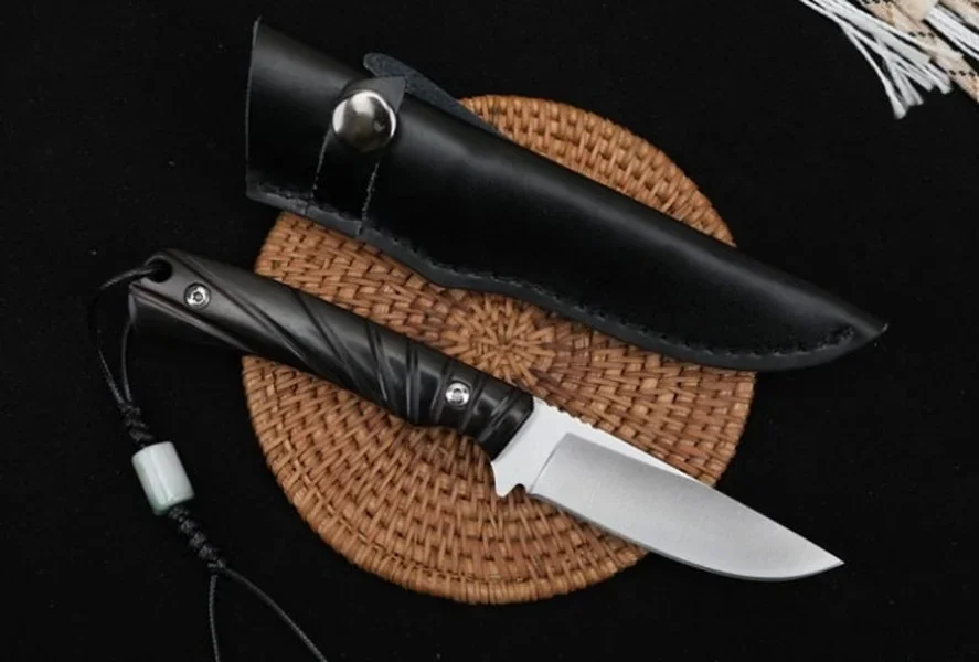 سكين جزار مستقيم بشفرة D2 ومقب - مراجعة Woodworking Xmas Gifts وسعره