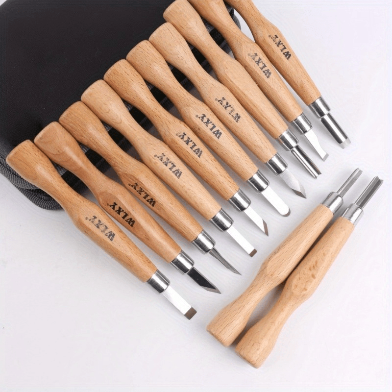 مجموعة من 12 أداة نحت خشبية اح - مراجعة Woodworking Knife وسعره