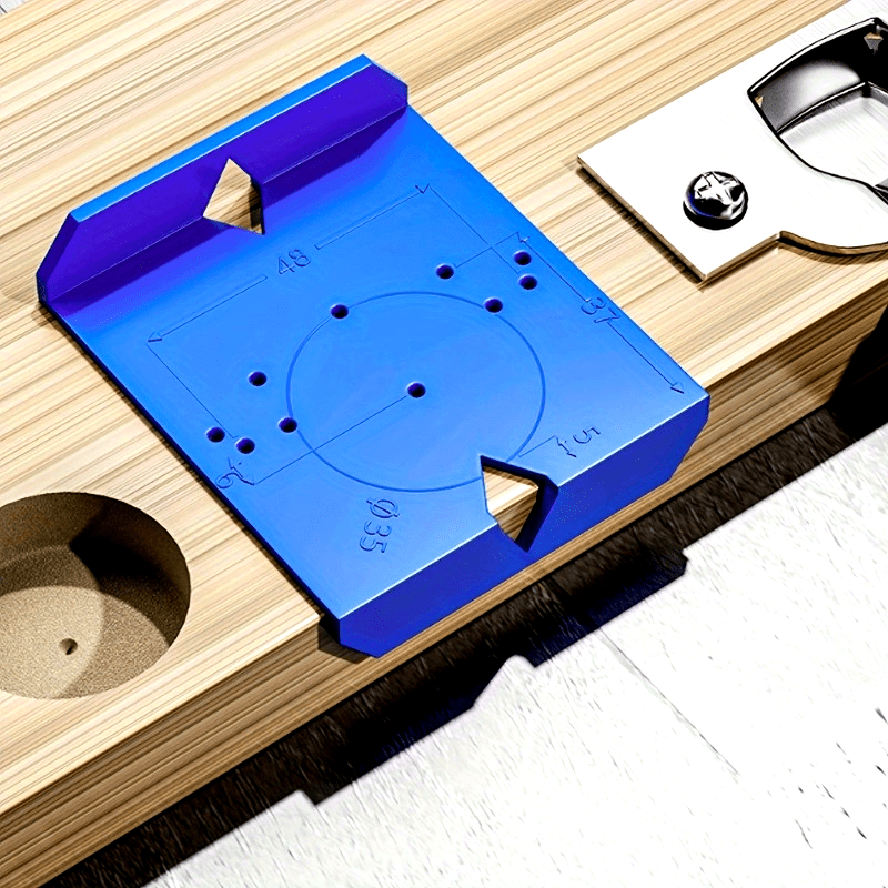 أداة تحديد مواقع ثقوب مفصلات أ - مراجعة Woodworking Project Plans وسعره